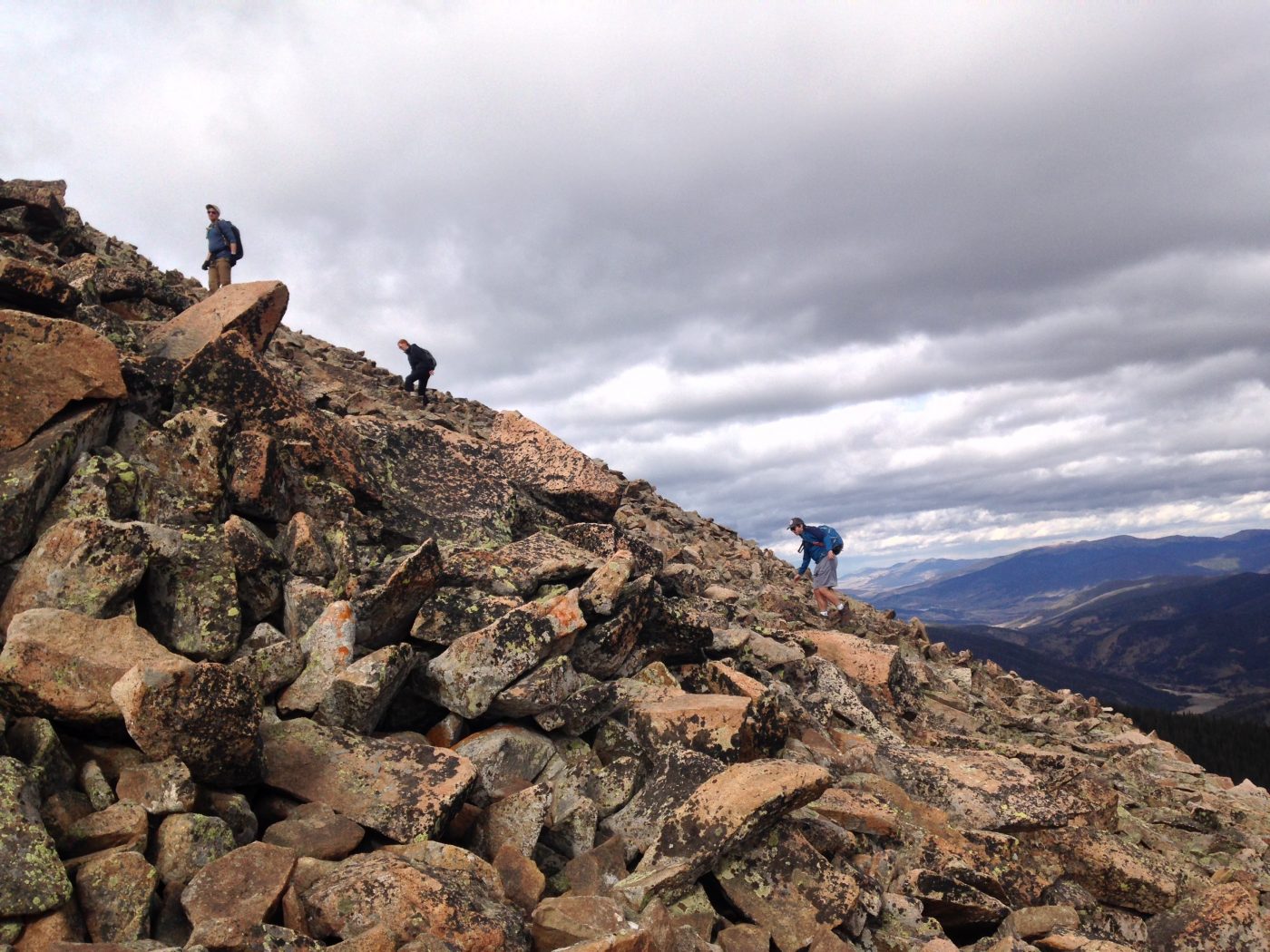 The Steep East Ridge of Mt Guyot