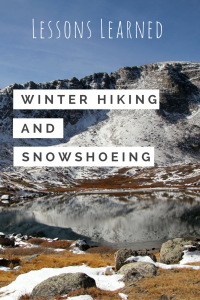 Winter Hiking and snowshoeing - pin me