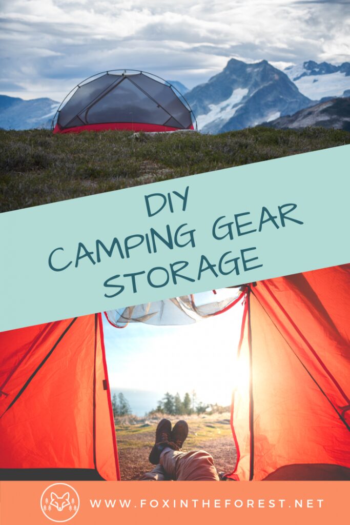 Make your own DIY outdoor gear storage closet. Camping gear storage ideas. Homemade climbing gear storage. Camping gear organization. Do it yourself storage for outdoor gear. #hiking #camping #climbing #organization