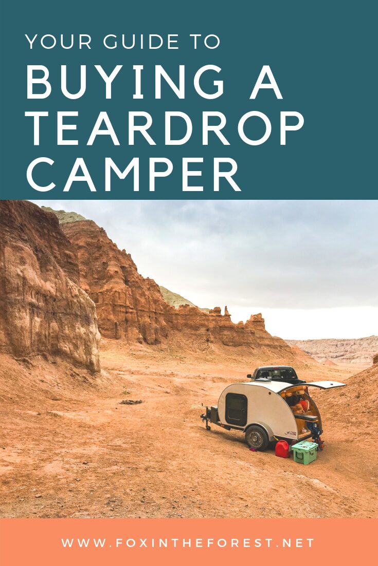 Your complete guide to buying a travel trailer. Tips and tricks on how to score a good deal on a teardrop camper. An in-depth look at what you should look for and what you can easily upgrade on your own. #teardropcamper #camper #camping #outdoors #rv #buyinganrv