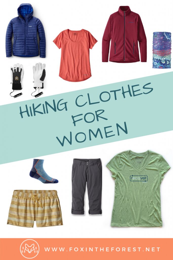 Complete guide to hiking clothes for women. Best hiking clothes for women. Budget friendly hiking clothes guide. Eco-friendly hiking clothing for women. What to wear on a hike. #hiking #outdoorgear #womensclothing #hikinggear #outdoorfashion