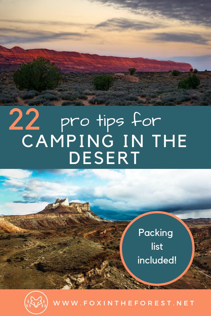 22 camping hacks for the desert. How to camp in the desert. Car camping tips for the American Southwest. Tips for tent camping in the desert. #camping #outdoors #USA #travel