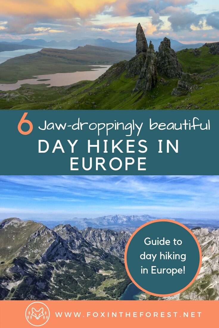 A list of the best day hikes in Europe. Experience the natural beauty of Europe with these walks for all skill levels. Beautiful hiking in Europe. #Europe #hiking #travel #walks #trekking