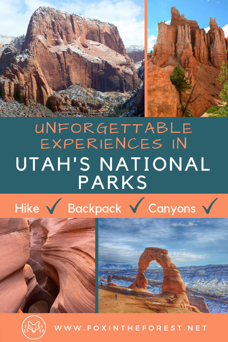 The best things to do in Utah's National Parks. Best hikes and views in Utah's Mighty 5. Bucket-list activities in Utah's National Parks. Things to do in Zion, Arches, Canyonlands, Bryce Canyon, and Capitol Reef National Park. #hiking #camping #backpacking #utah #nationalparks
