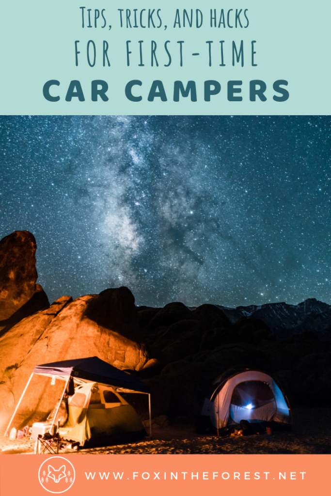 The complete guide to car camping for beginners. Everything you need to know to go tent camping. Hacks, checklist, and food ideas for car campers. Learn the essentials of car camping. #camping #outdoors