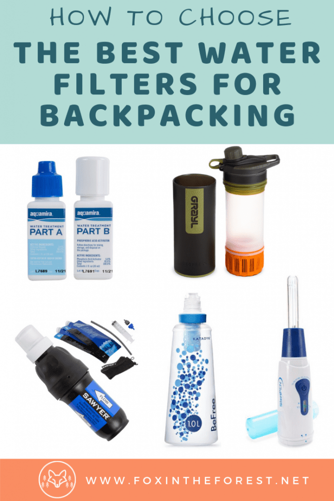 How to choose a water filter for backpacking. The best water filters for backpacking. Water filter reviews. Water filters vs. water purifiers and what you need to know to select the best filter for backpacking #camping #outdoors #campinggear