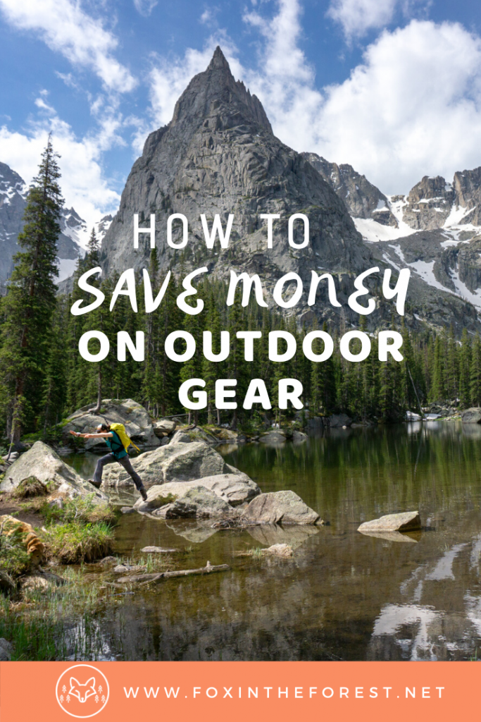 How to save money on outdoor gear with this list of the best discounts on outdoor gear. Includes where to find deals on camping, hiking, and climbing gear. A guide to finding discounted outdoor gear. #outdoors #hiking #camping #savemoney
