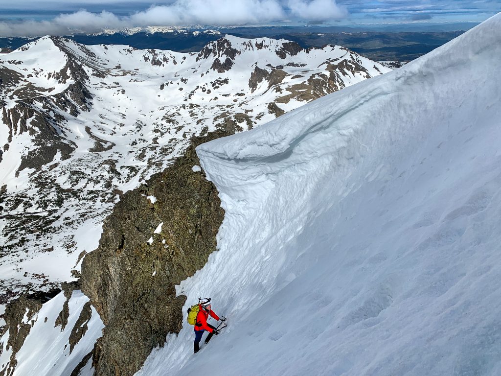 Skywalker couloir at the 4th of July Trailhead