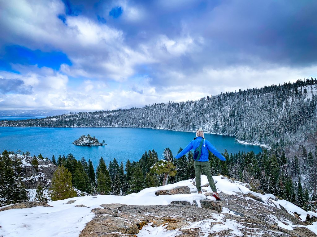 visiting lake tahoe in winter