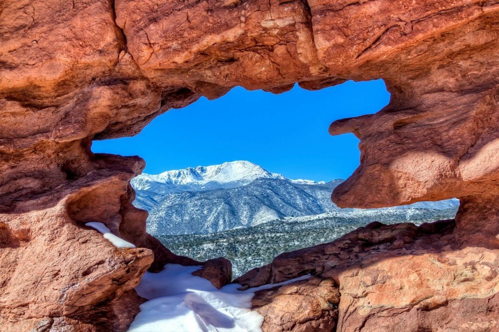 One of the best views in Colorado is from the Garden of the Gods just outside of Denver. 