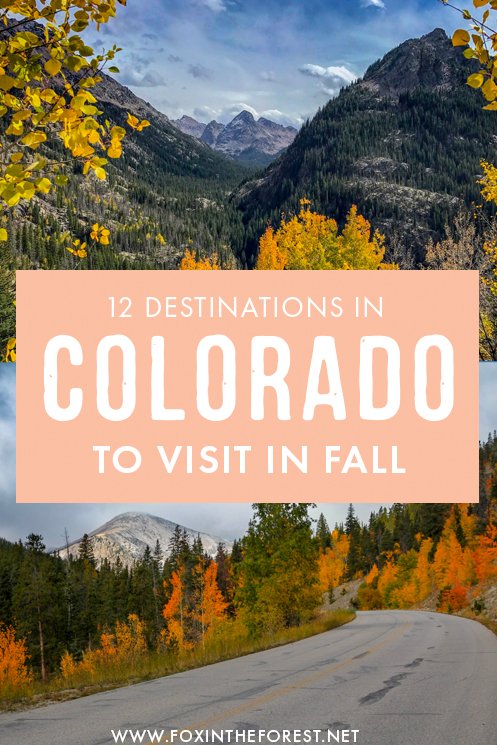 Wondering where to go in Fall in Colorado? Colorado is an amazing fall destination because it's one of the best places in the USA to see fall foliage. If you're on the lookout for a perfect Colorado Fall getaway, here are some destinations you can't miss in Autumn! #Colorado #USA