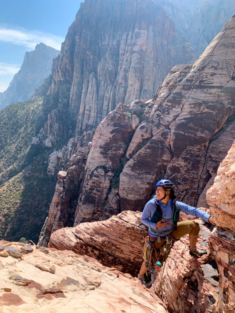 rock climbing in red rock canyon