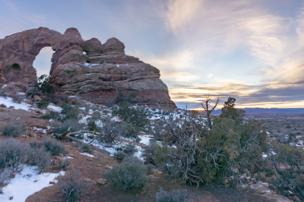 Early evening during our weekend in Arches National Park.