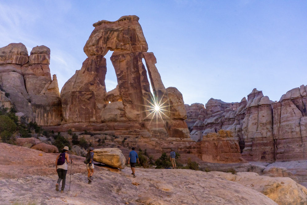 Hiking in the Needles, Canyonlands National Park.