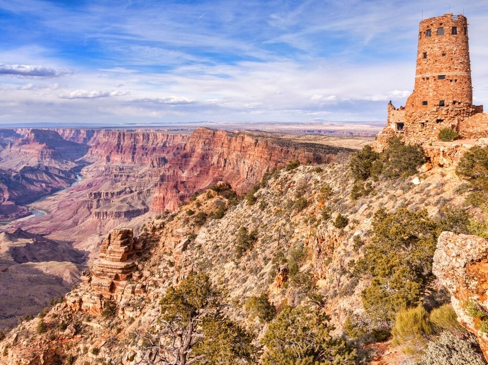 The Desert View Watchtower. One of the best things to do at the Grand Canyon. 