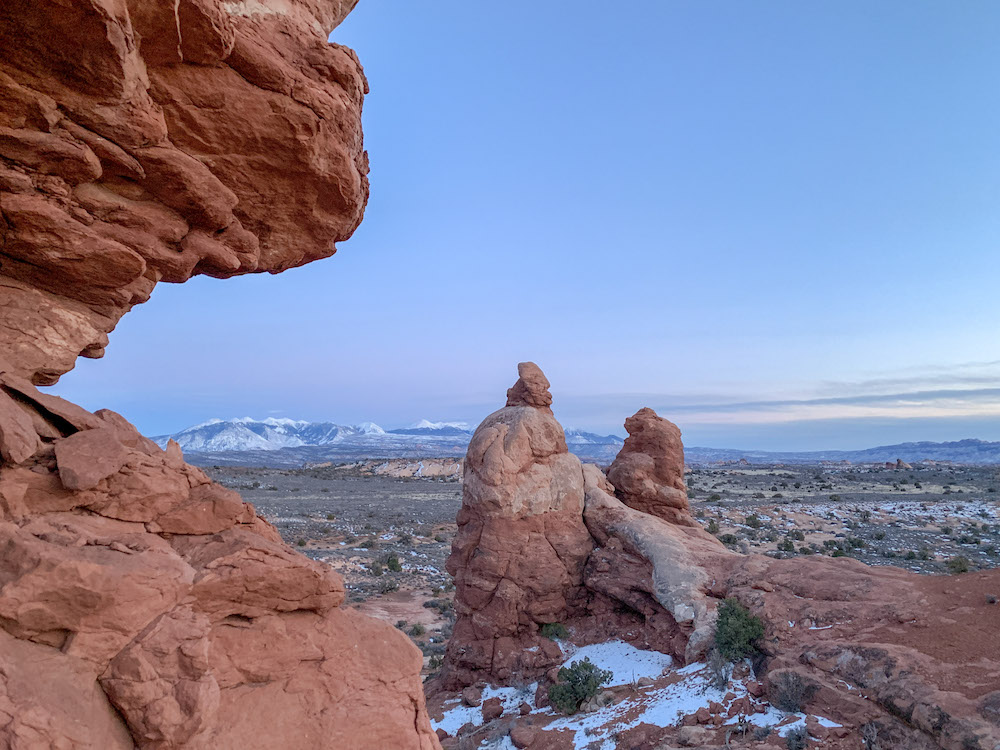 Evening view during our Arches National Park itinerary. 