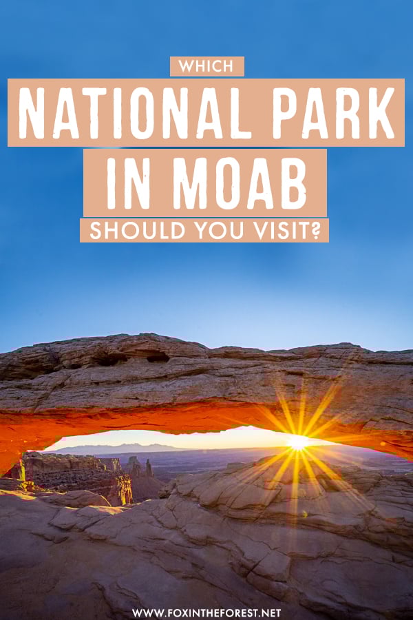 Visiting Utah and wondering whether to visit Arches or Canyonlands National Park? If you're unsure of what to do in Moab, this handy guide will help you choose the best national park in Moab for you!