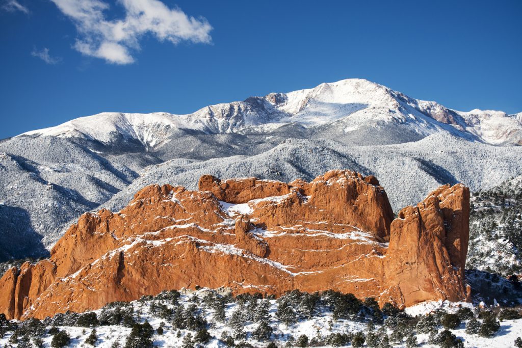 Colorado springs in winter