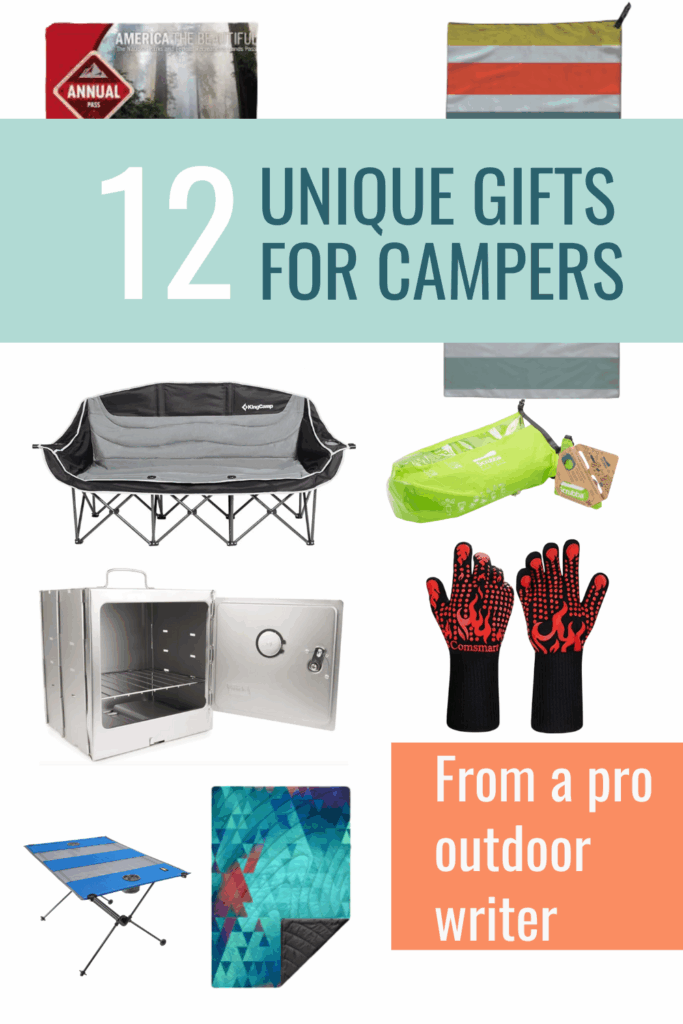 Unique camping gift ideas from a professional outdoor gear reviewer. These camping gifts are perfect for the camper that loves gear that lasts. Throughly tested for multiple seasons, these ideas for car camping gifts are meant to last for years to come. #camping #outdoors #travel