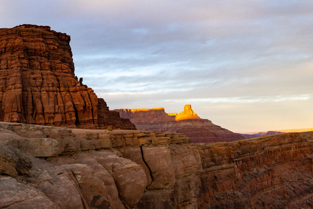 canyonlands national park in moab in winter