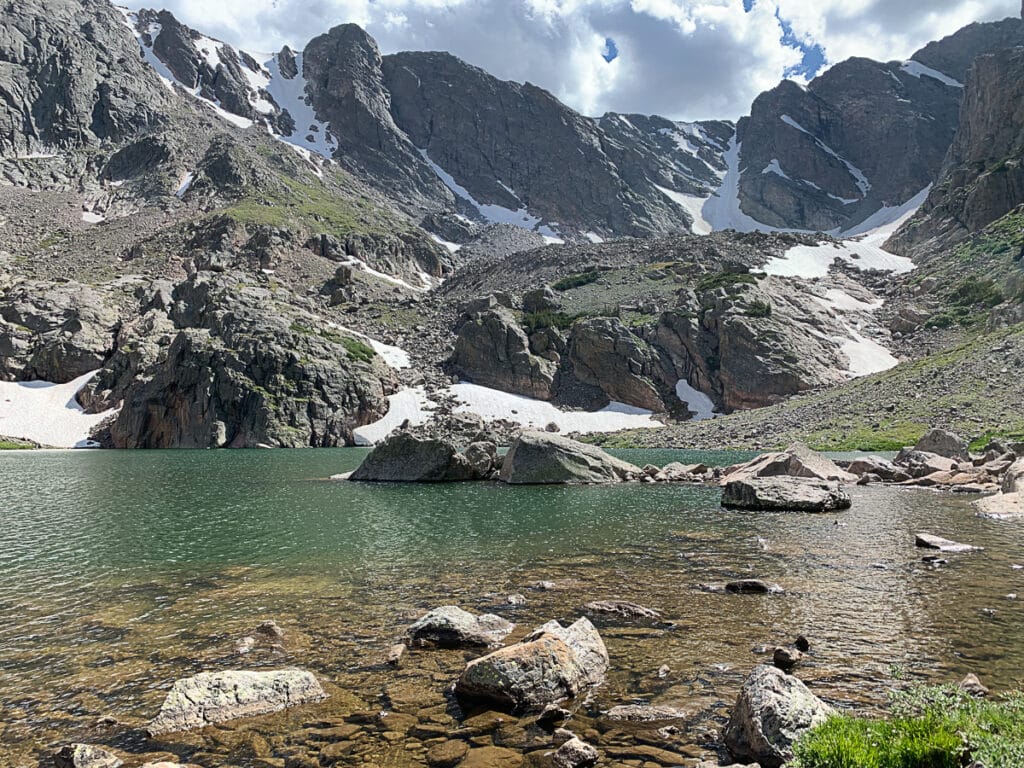 Lakes in rocky mountain national park