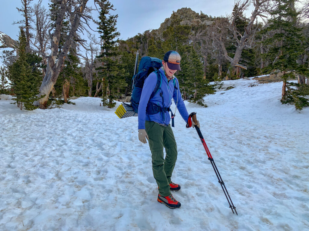 St mary's glacier hike in winter