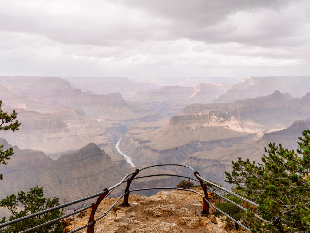 View of the Grand Canyon, one of the best national parks for hiking. 