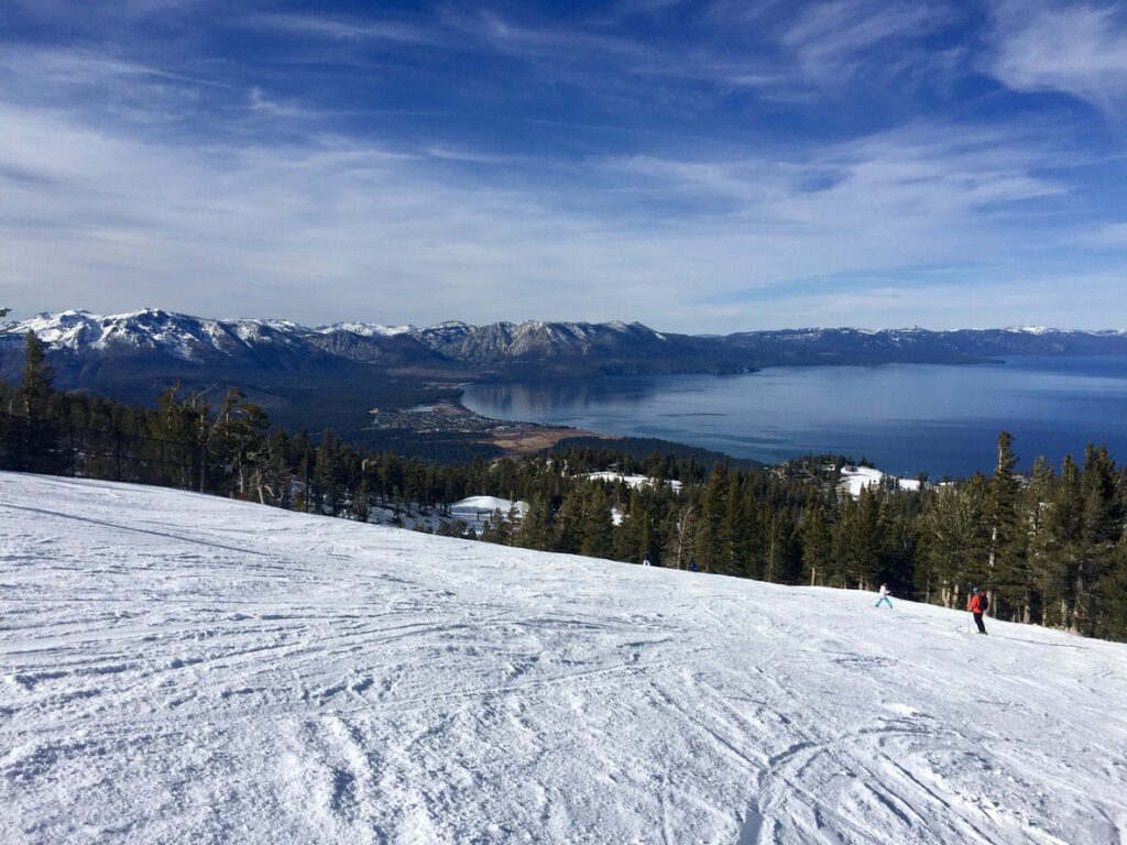 skiing in lake tahoe in december