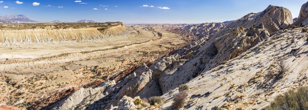 View of the Miley Twist Canyon in Capitol Reef National Park. 