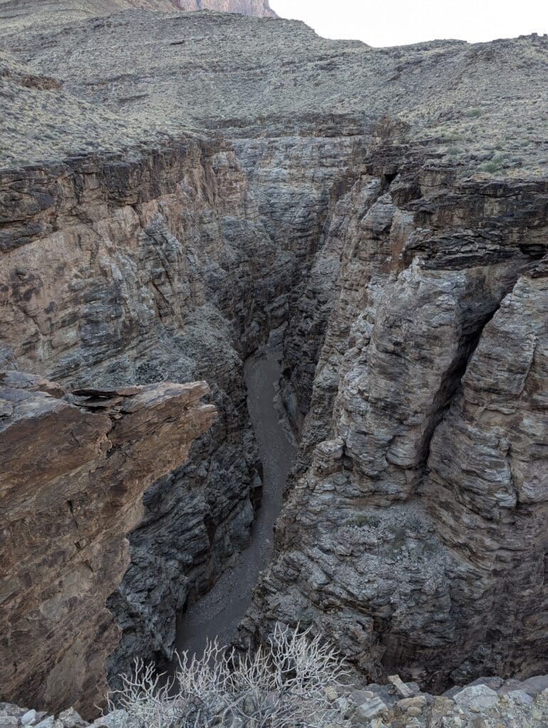 75 Mile Canyon in Escalante is a steep, somewhat slot canyon of red rock and limestone.